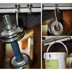 LITZEE Crochet Magnétique Force 34kg Crochets Aimant Néodyme Crochets Magnétiques Extra-forts 6 Pièces -Promos Gout Cuisine Boutique 26467884 5