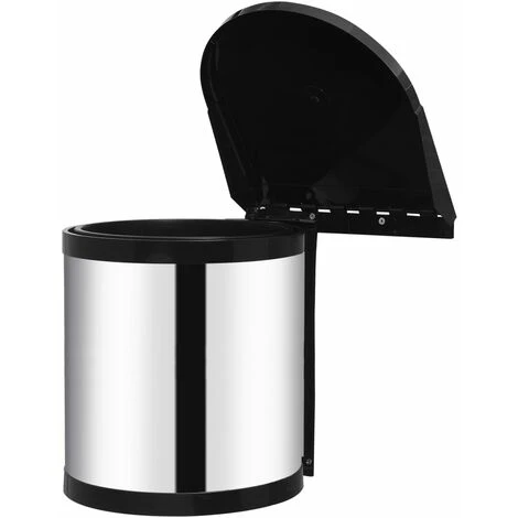 Poubelle Intégrée De Cuisine Acier Inoxydable 12 L 4 Poubelle Intégrée De Cuisine Acier Inoxydable 12 L – Image 4