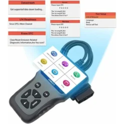 Outil De Diagnostic Voiture OBD2 Universel Support Français Lecteur Et Suppression De Codes D’erreurs Moteur Voiture -Promos Gout Cuisine Boutique 27114933 5