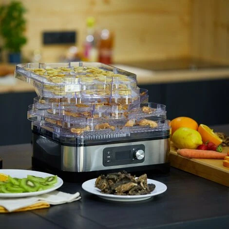 Déshydrateur Alimentaire Température Réglable Sèche Aliments 70° Affichage Digital MANHATTAN Avec Minuterie 72H 250W 4 Déshydrateur Alimentaire Température Réglable Sèche Aliments 70° Affichage Digital MANHATTAN Avec Minuterie 72H 250W – Image 4