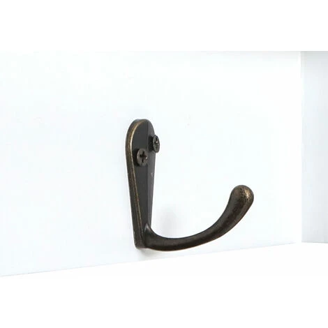 Étagère De Cuisine HHG-355, étagère De Ménage, Vintage Avec 5 Tiroirs, 32x65x13cm Blanc 4 Étagère De Cuisine HHG-355, étagère De Ménage, Vintage Avec 5 Tiroirs, 32x65x13cm Blanc – Image 4