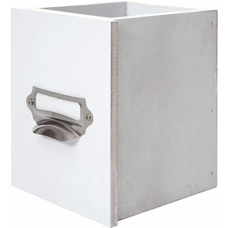 Étagère De Cuisine HHG-355, étagère De Ménage, Vintage Avec 5 Tiroirs, 32x65x13cm Blanc 5 Étagère De Cuisine HHG-355, étagère De Ménage, Vintage Avec 5 Tiroirs, 32x65x13cm Blanc – Image 5