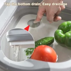 Planche à Découper 3-en-1 évier Pliable Bol Pliable Panier De Rangement Panier De Camping Portable Cuisine Planche égouttoir Bol évier Multifonction Dans La Cuisine Du Camping-car 8 Planche à Découper 3-en-1 évier Pliable Bol Pliable Panier De Rangement Panier De Camping Portable Cuisine Planche égouttoir Bol évier Multifonction Dans La Cuisine Du Camping-car -Promos Gout Cuisine Boutique 27603706 4