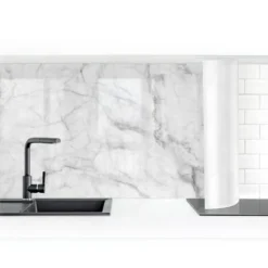 Crédence Adhésive - Bianco Carrara Dimension HxL: 50cm X 50cm Matériel: Smart
