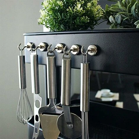 LITZEE Crochet Aimanté - 32 Mm - Crochet Magnétique En Néodyme - Peut Contenir 80 LBS(36 Kg) - Super Puissant 2 LITZEE Crochet Aimanté - 32 Mm - Crochet Magnétique En Néodyme - Peut Contenir 80 LBS(36 Kg) - Super Puissant – Image 2