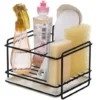 Porte éponges Cuisine Rangement D'évier Support D'éponge En Le Fer Panier Porte-ustensiles Chiffon De Nettoyage Et Pinceaux Support Pour Liquide Vaisselle Range-savon