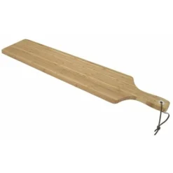 Planche En Bambou Avec Anneau Metal & Ficelle Cuir