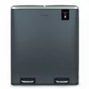 Les Collectors N°906 Poubelle De Tri à Pédale 60L Gris Mat Edition
