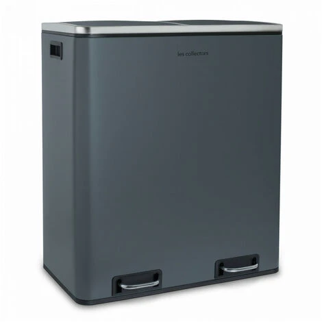 Les Collectors N°906 Poubelle De Tri à Pédale 60L Gris Mat Edition 2 Les Collectors N°906 Poubelle De Tri à Pédale 60L Gris Mat Edition – Image 2