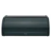 Brabantia 333460 Boîte à Pain Couvercle Coulissant Noir Satiné