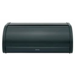 Brabantia 333460 Boîte à Pain Couvercle Coulissant Noir Satiné