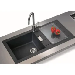 Evier à Encastrer FRANKE Sirius 2.0 S2D 611-100 - 1 Bac - Avec égouttoir - Tectonite - Noir 5 Evier à Encastrer FRANKE Sirius 2.0 S2D 611-100 - 1 Bac - Avec égouttoir - Tectonite - Noir -Promos Gout Cuisine Boutique 29873827 3