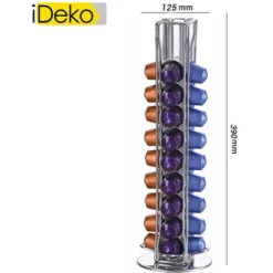 IDeko® Porte Capsules Distributeur Supports Dosettes Rotatif Pour Capsules Nespresso 40 6 IDeko® Porte Capsules Distributeur Supports Dosettes Rotatif Pour Capsules Nespresso 40 -Promos Gout Cuisine Boutique 31777414 3