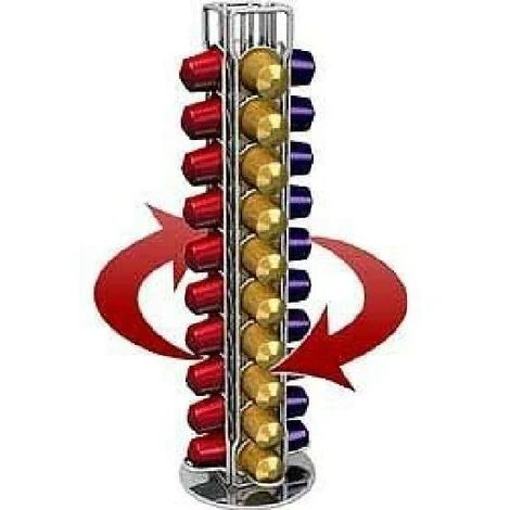IDeko® Porte Capsules Distributeur Supports Dosettes Rotatif Pour Capsules Nespresso 40 4 IDeko® Porte Capsules Distributeur Supports Dosettes Rotatif Pour Capsules Nespresso 40 – Image 4