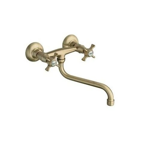 Mélangeur Mural Pour évier De Cuisine Rétro CHAMBORD VIEUX BRONZE - CRISTINA ONDYNA CH12492 1 Mélangeur Mural Pour évier De Cuisine Rétro CHAMBORD VIEUX BRONZE - CRISTINA ONDYNA CH12492