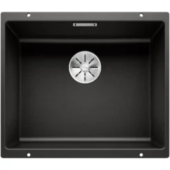 Blanco Evier Subline 500-U En Silgranit PuraDur Sous-plan 53x46cm, Noir (525995)