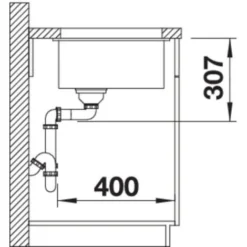 Blanco Evier Subline 500-U En Silgranit PuraDur Sous-plan 53x46cm, Noir (525995) -Promos Gout Cuisine Boutique 32585643 4