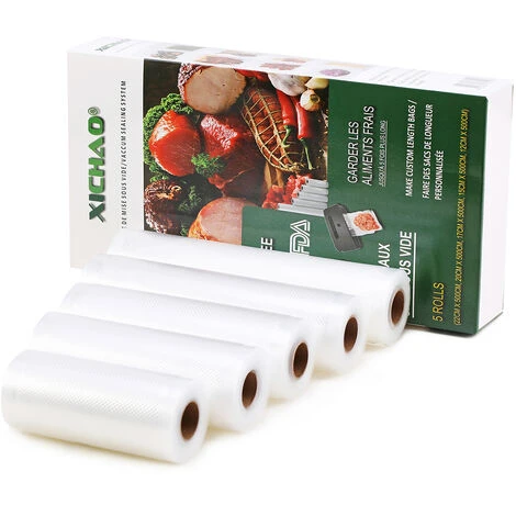 5 Rouleaux Sac Sous Vide Gaufré 12/15/17/20/22500CM Stockage Alimentaire 1 5 Rouleaux Sac Sous Vide Gaufré 12/15/17/20/22500CM Stockage Alimentaire