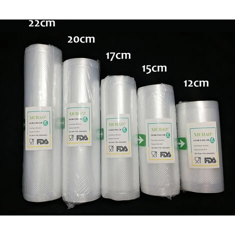 5 Rouleaux Sac Sous Vide Gaufré 12/15/17/20/22500CM Stockage Alimentaire 5 5 Rouleaux Sac Sous Vide Gaufré 12/15/17/20/22500CM Stockage Alimentaire – Image 5