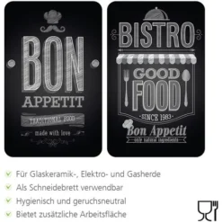 WENKO Protection Plaque De Cuisson, Plaque De Protection En Verre Bon Appetit, 3en1, Lot De 2 éponges Offertes 7 WENKO Protection Plaque De Cuisson, Plaque De Protection En Verre Bon Appetit, 3en1, Lot De 2 éponges Offertes -Promos Gout Cuisine Boutique 32712533 3