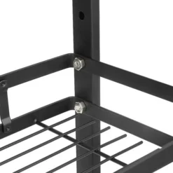 Étagère à Epice - 2 Niveaux - Stockage D'assaisonnement Acier Inoxydable - 34*21*41.7cm - Noir -Promos Gout Cuisine Boutique 33016986 4