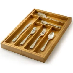 Range-Couverts Organiseur De Tiroir De Cuisine En Bambou 43-50*45*5cm Extensible 7 Range-Couverts Organiseur De Tiroir De Cuisine En Bambou 43-50*45*5cm Extensible -Promos Gout Cuisine Boutique 33017163 3