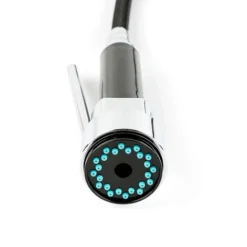 Robinet 2 Mitigeurs Cuisine Avec 1 Douchette En Laiton Chromé Noir -Promos Gout Cuisine Boutique 33221221 4