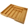 Range Couverts - Range Tiroir Bambou Extensible à 6-8 Compartiments - 43-50*45*5cm