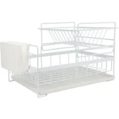 Egouttoir Vaisselle Double Niveau Couverts Cuisine Rangement Blanc 7 Egouttoir Vaisselle Double Niveau Couverts Cuisine Rangement Blanc -Promos Gout Cuisine Boutique 33223006 3