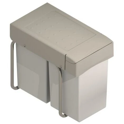 Poubelle Cuisine Extraction Manuelle Avec 2 Conteneurs 14 L - Talla 1 Poubelle Cuisine Extraction Manuelle Avec 2 Conteneurs 14 L - Talla