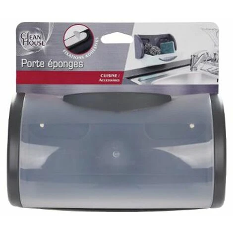 Porte Éponge Mural Holder 22cm Gris 2 Porte Éponge Mural Holder 22cm Gris – Image 2