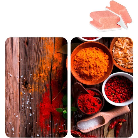 WENKO Protection Plaque De Cuisson, Couvre Plaque Induction, électrique En Verre Epices, 3en1, Lot De 2 éponges Offertes 1 WENKO Protection Plaque De Cuisson, Couvre Plaque Induction, électrique En Verre Epices, 3en1, Lot De 2 éponges Offertes