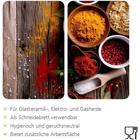 WENKO Protection Plaque De Cuisson, Couvre Plaque Induction, électrique En Verre Epices, 3en1, Lot De 2 éponges Offertes 3 WENKO Protection Plaque De Cuisson, Couvre Plaque Induction, électrique En Verre Epices, 3en1, Lot De 2 éponges Offertes – Image 3