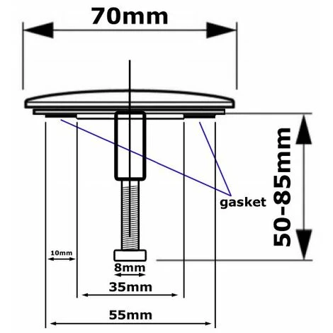 Évier De Trou D'évacuation De Salle De Bain Obturateur Plaque De Couverture Disque Poli 4 Évier De Trou D'évacuation De Salle De Bain Obturateur Plaque De Couverture Disque Poli – Image 4