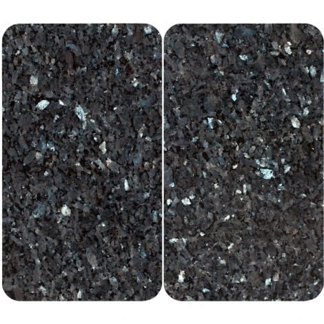 WENKO Protection Plaque De Cuisson, Couvre Plaque De Cuisson En Verre Marbre Bleu, Lot De 2, 30 X 52 Cm 1 WENKO Protection Plaque De Cuisson, Couvre Plaque De Cuisson En Verre Marbre Bleu, Lot De 2, 30 X 52 Cm