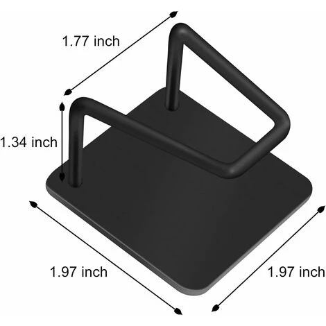 Porte-éponge Pour Panier D'évier De Cuisine, Porte-éponge à Vaisselle En Acier Inoxydable SUS304 Auto-adhésif Résistant à La Rouille (noir) 5 Porte-éponge Pour Panier D'évier De Cuisine, Porte-éponge à Vaisselle En Acier Inoxydable SUS304 Auto-adhésif Résistant à La Rouille (noir) – Image 5