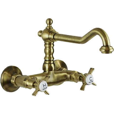 Robinet De Cuisine à Bec Haut Couleur Bronze Gattoni London 1706117V0 Bronze 1 Robinet De Cuisine à Bec Haut Couleur Bronze Gattoni London 1706117V0 Bronze