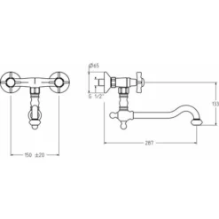 Robinet De Cuisine Mural En Couleur Cuivre Antique Gattoni London 1705117R0 Cuivre 5 Robinet De Cuisine Mural En Couleur Cuivre Antique Gattoni London 1705117R0 Cuivre -Promos Gout Cuisine Boutique 36819571 3