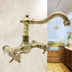 Robinetterie De Cuisine Rétro En Laiton -Promos Gout Cuisine Boutique 38293256 4