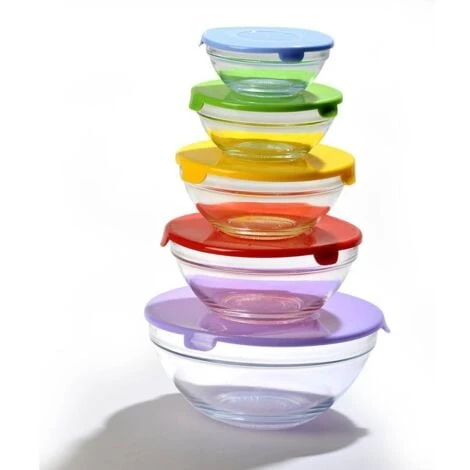 Bols En Verre - Vendu Par 5 1 Bols En Verre - Vendu Par 5