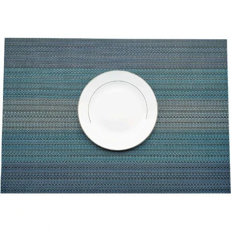 AIDUCHO Set De Table, Set De 4 Sets De Table Antidérapants Lavables En PVC Résistant à L'usure Et à La Chaleur Pour La Maison, Le Restaurant, La Table à Manger Bleu 45x30cm 3 AIDUCHO Set De Table, Set De 4 Sets De Table Antidérapants Lavables En PVC Résistant à L'usure Et à La Chaleur Pour La Maison, Le Restaurant, La Table à Manger Bleu 45x30cm – Image 3