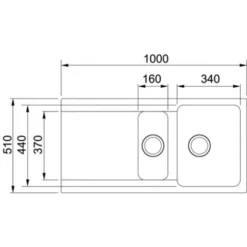 Franke Orion OID 651 Évier Avec égouttoir Réversible Et Vide-sauce 100x51cm, Tectonite®, Carbone (OID651C) -Promos Gout Cuisine Boutique 39452391 3