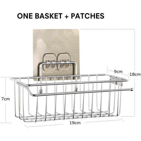 Organisateur D'Évier, 2 En 1 Porte-Éponge Organisateur De Cuisine Pour Évier Caddy Organisateur Support De Torchon Organisateur De Cuisine Rangement Cuisine En Acier Inoxydable 4 Organisateur D'Évier, 2 En 1 Porte-Éponge Organisateur De Cuisine Pour Évier Caddy Organisateur Support De Torchon Organisateur De Cuisine Rangement Cuisine En Acier Inoxydable – Image 4
