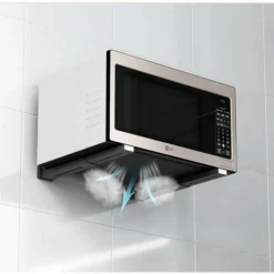 Support Mural Pour Four à Micro-Ondes,Support Micro-Ondes Noir,Grille De Four à Micro-Ondes En Acier Inoxydable,Convient à Tous Les Micro-Ondes,Max. Poids Du Micro-Ondes 50 Kg GrooFoo -Promos Gout Cuisine Boutique 40292892 5