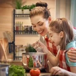 Relaxdays Etagère De Cuisine Plaque De Travail, 3 Niveaux, Support Planchettes Et Couvert, Pour épices, En Métal, Noir 7 Relaxdays Etagère De Cuisine Plaque De Travail, 3 Niveaux, Support Planchettes Et Couvert, Pour épices, En Métal, Noir -Promos Gout Cuisine Boutique 40743830 3