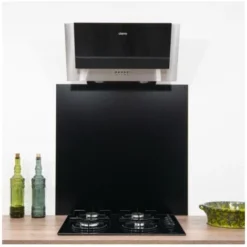 Crédence Alu Noir RAL 9005 - H 60 Cm X L 60 Cm 1,5mm