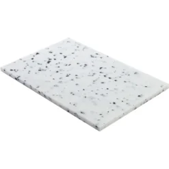 Planche à Découper PEHD 500 Marbré Blanc/Noir 60x40x2 Cm