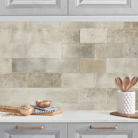 Crédence Adhésive - Brick Concrete Wall Dimension HxL: 50cm X 50cm Matériel: Smart 2 Crédence Adhésive - Brick Concrete Wall Dimension HxL: 50cm X 50cm Matériel: Smart – Image 2