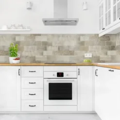 Crédence Adhésive - Brick Concrete Wall Dimension HxL: 50cm X 50cm Matériel: Smart 7 Crédence Adhésive - Brick Concrete Wall Dimension HxL: 50cm X 50cm Matériel: Smart -Promos Gout Cuisine Boutique 41741225 3