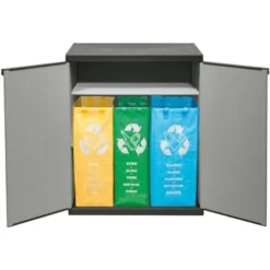 Meuble Porte-sac Pour Collecte Separée H 85 6 Meuble Porte-sac Pour Collecte Separée H 85 -Promos Gout Cuisine Boutique 42967992 3